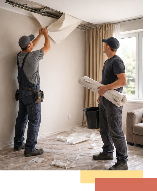 Демонтаж натяжного потолка в Нижнеудинске быстро и аккуратно