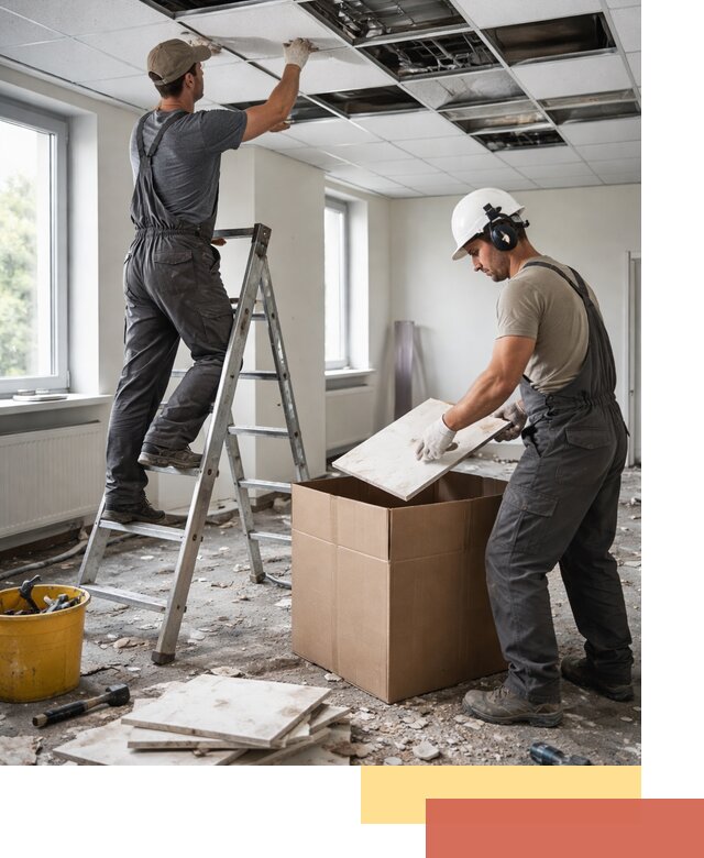 Демонтаж потолочной плитки в Нижнеудинске быстро и аккуратно