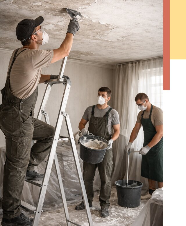 Удаление побелки с потолка в Нижнеудинске от 2543 руб. быстро и недорого | ОТДЕЛОЧНИК-Нжк