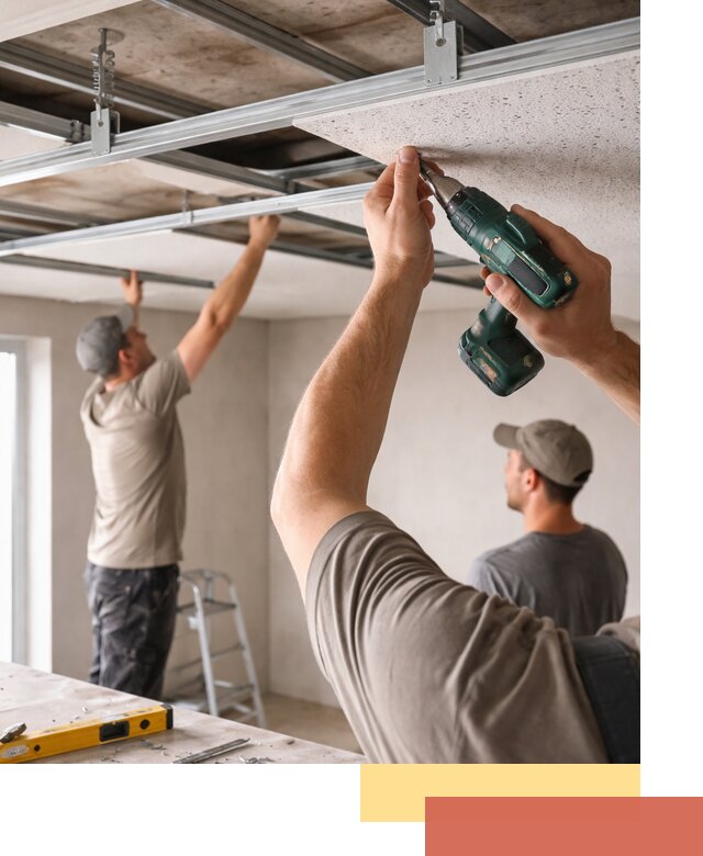 Монтаж акустического потолка в Нижнеудинске под ключ