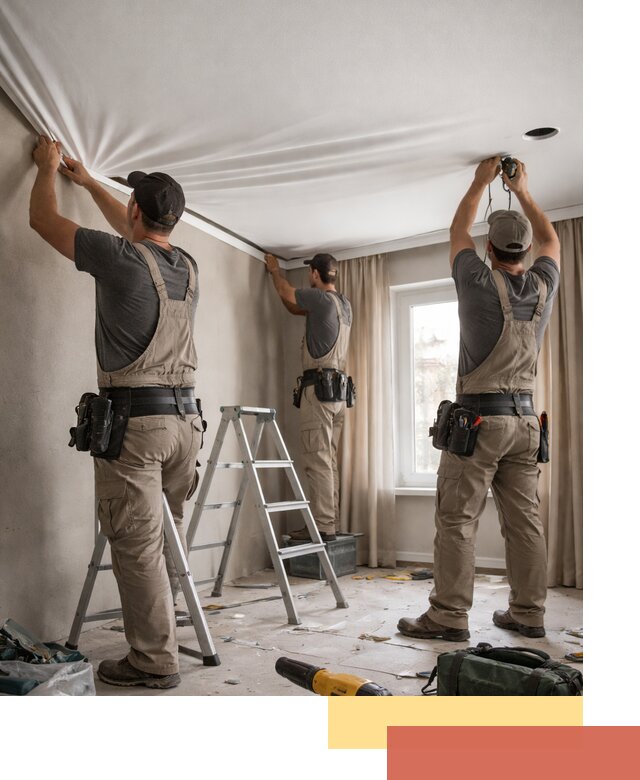 Монтаж матового натяжного потолка в Нижнеудинске качественно и быстро