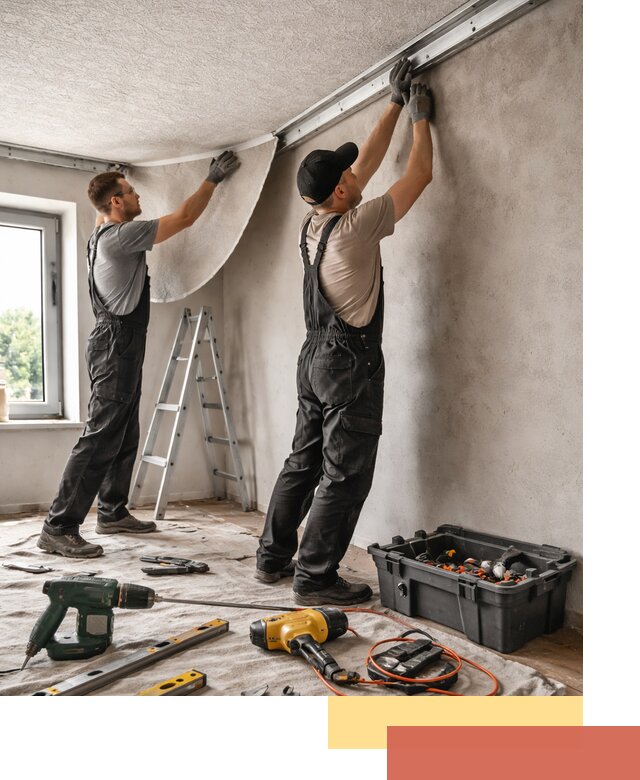 Монтаж фактурного натяжного потолка в Нижнеудинске качественно и быстро