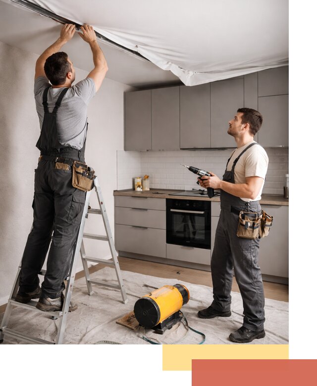 Монтаж натяжного потолка на кухне в Нижнеудинске