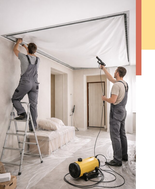 Монтаж натяжного потолка в прихожей в Нижнеудинске от 2695 руб. под ключ | ОТДЕЛОЧНИК-Нжк