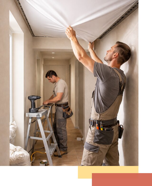 Монтаж натяжного потолка в прихожей в Нижнеудинске