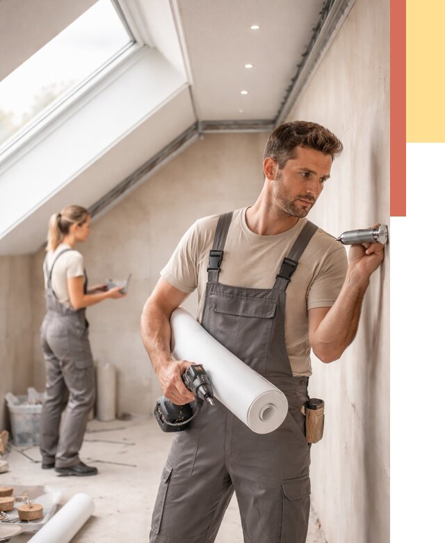 Монтаж натяжного потолка на мансарде в Нижнеудинске от 3560 руб. | ОТДЕЛОЧНИК-Нжк