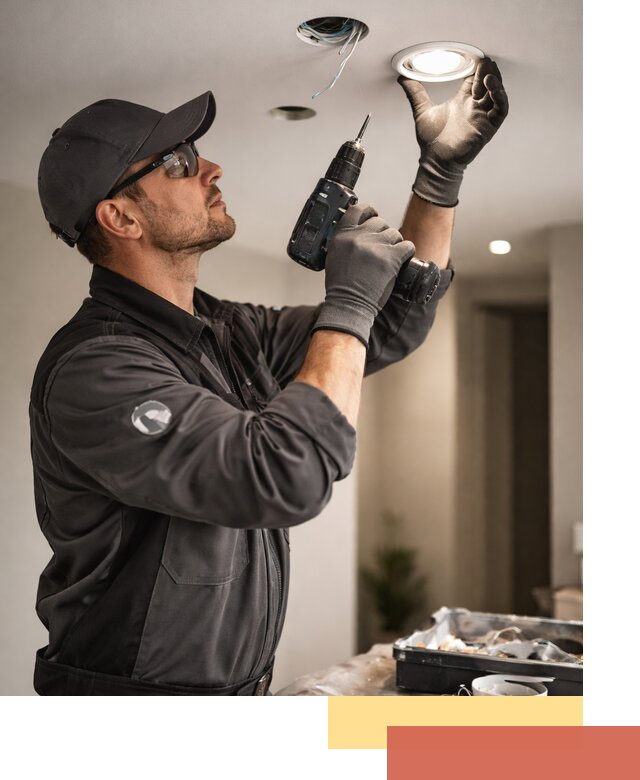 Установка точечных светильников в натяжной потолок в Нижнеудинске