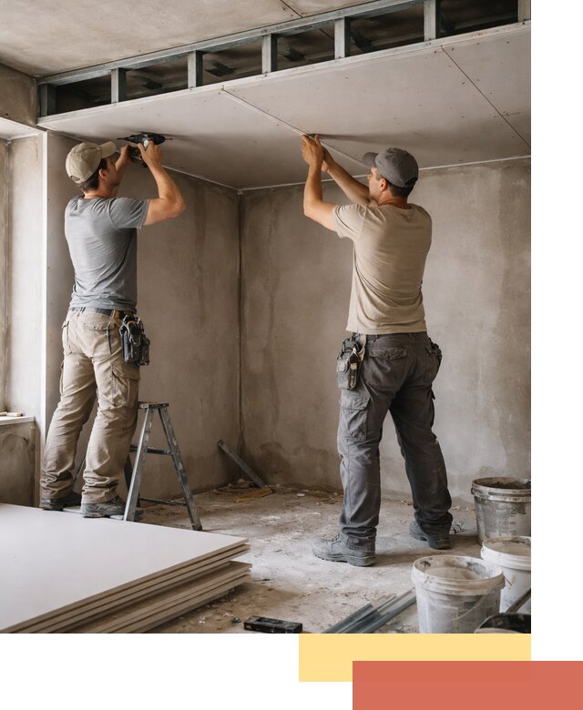 Короб из гипсокартона на потолке под ключ в Нижнеудинске