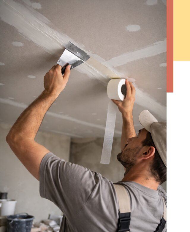 Обработка швов потолка ГКЛ в Нижнеудинске от 7628 руб. под ключ | ОТДЕЛОЧНИК-Нжк