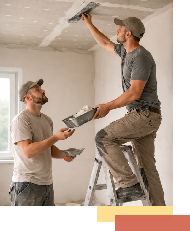 Шпаклевка потолка из гипсокартона в Нижнеудинске качественно и быстро