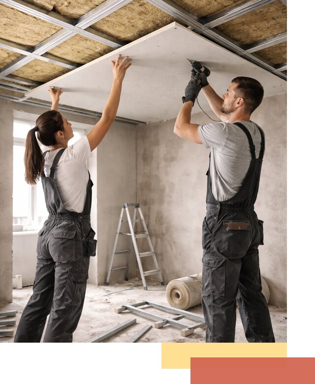 Звукоизоляция потолка из ГКЛ в Нижнеудинске профессионально и надежно