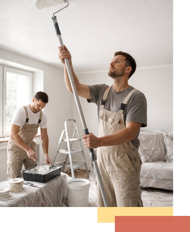 Покраска потолка водоэмульсионной краской в Нижнеудинске