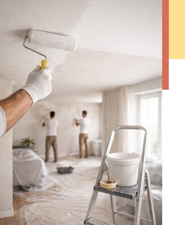 Покраска потолка акриловой краской в Нижнеудинске от 2543 руб. | ОТДЕЛОЧНИК-Нжк