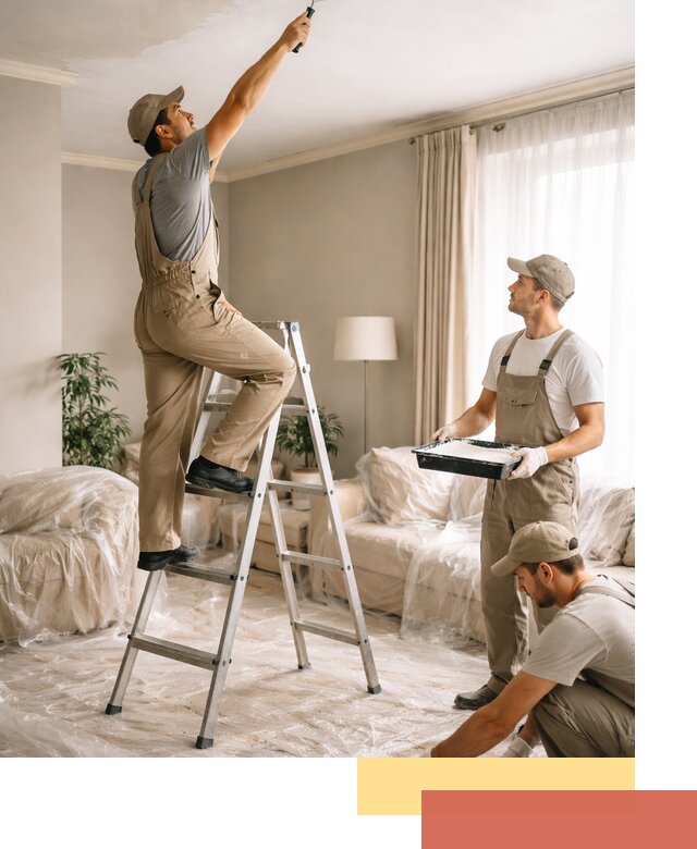 Покраска потолков акриловой краской в Нижнеудинске качественно и быстро