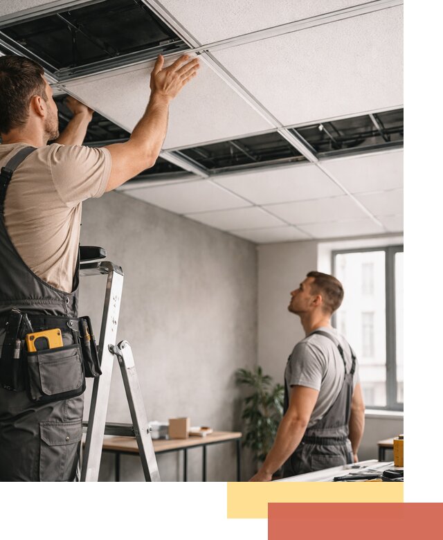 Монтаж потолочной плитки в Нижнеудинске качественно и в срок