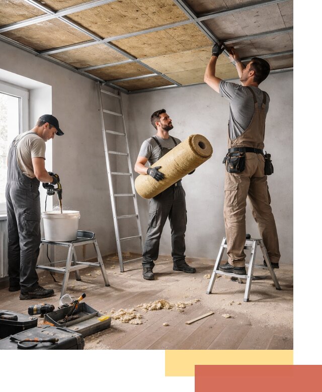 Шумоизоляция потолка в Нижнеудинске: профессиональный монтаж и отделка